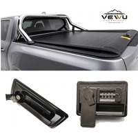 Couverture de benne rétractable en aluminium pour pick-up GWM Poer Cannon Pao, étanche et verrouillable, avec couvercle rigide