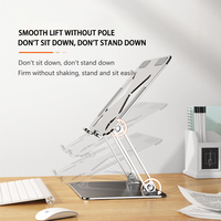 Support portable pliable pour ordinateur portable, réglable en hauteur, en acier carbone, pour Macbook/tablette