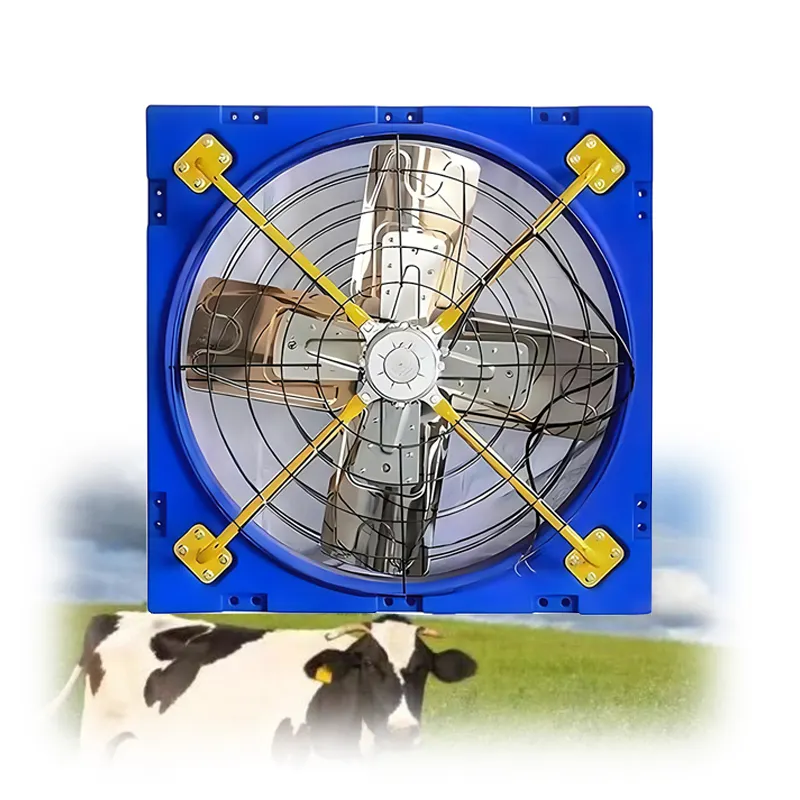 Kipas sapi penghilang debu, peralatan ventilasi Cowshed penghilang bau stabil dengan berbagai gaya