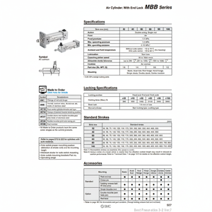 MDBBB80-400-RL รุ่นกระบอกลมนิวเมติก SMC - Product Image 1