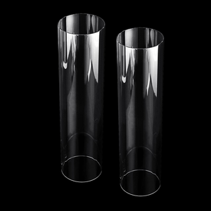 Tubo de Vidrio Transparente Resistente al Calor, Cilindro de Vidrio de Cuarzo Transparente para Soplado - Product Image 1