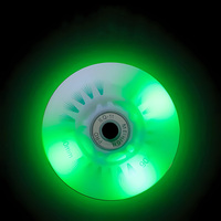 Roues de roller LED clignotantes en PU lumineuses, imprimé feu, tailles multiples 72-80mm 90A, pour remplacement de roues de roller en ligne – Vente en gros