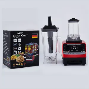 Heavy duty comercial suco frutas mixeur 4500w prata crista sc 1589 2 em 1 fresco juicer smoothie misturador misturador máquina