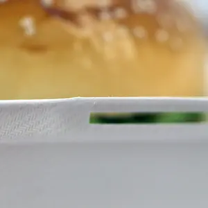 Conteneurs alimentaires jetables biodégradables en pâte de canne à sucre directe d'usine, emballage de boîte de Hamburger en gros