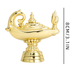 25 últimas estatuillas de trofeo de lámpara mágica de Aladino de plástico dorado y piezas para torneo GZ161 - Product Image 2