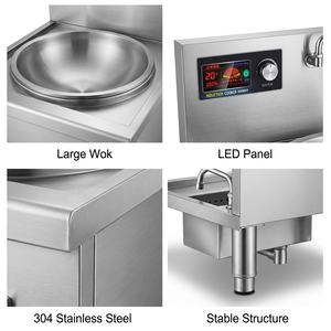 Commercial Single Head Induction Wok Range with 12kW Heating for Canteens Central Kitchens and Restaurant Equipment Dealers - Product Image 4