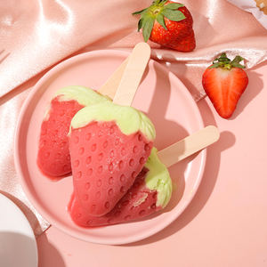 Abink Strawberry Beauty Eis am Stiel Exotische Eis Snacks Maschine Pfirsich Eis in Beutel Verpackung Helado - Product Image 1