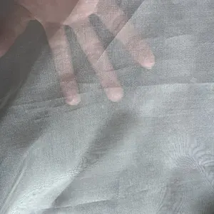 5/6/8mm 100% pure raw silk organza fabric for garment and wedding dress width 140cm, provide dye color and digital print service