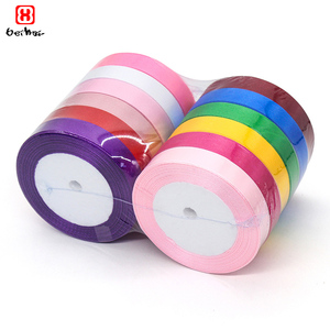 <span class=keywords><strong>Ruban</strong></span> Satin Simple Face en Gros d'Usine 15 mm de <span class=keywords><strong>Large</strong></span> Rouleau de Rubans pour Noël - Product Image 4