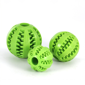 Jouets distributeurs de friandises pour animaux de compagnie, jouets durables en caoutchouc pour nettoyer les <span class=keywords><strong>dents</strong></span> <span class=keywords><strong>des</strong></span> chiots, balles à friandises pour <span class=keywords><strong>chien</strong></span> anti-ennui - Product Image 2