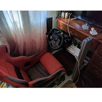Cockpit de simulation de course en aluminium anodisé noir, profilés industriels en aluminium extrudé 6063 à rainures en T pour simulateur de compétition