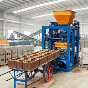 Machine à briques emboîtables bibo Afrique du Sud QTJ4-24, machine à fabriquer des blocs creux de 4 pouces, moteur de pompe, haute efficacité, faible coût - Product Image 2
