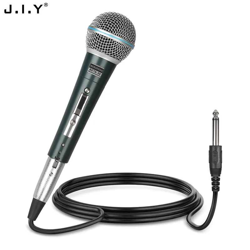 YS-58 профессиональный динамический проводной микрофон для караоке, для выступлений на сцене студия звукозаписи