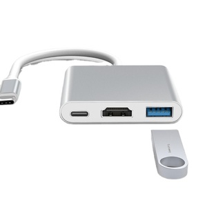 3 trong 1 usb3.1c để HDMI + USB3.0 + PD Hub 4K HD chuyển đổi - Product Image 3
