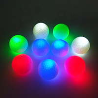 Balles de golf de haute qualité en Surlyn, deux pièces, dureté 70-75, lumineuses, pour la pratique en extérieur et l'entraînement nocturne