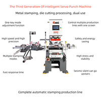 Línea de producción de máquina troqueladora de prensa de estampado automático tipo ordenador multifuncional CNC Servo no metálico de alta velocidad