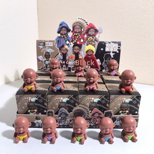 ExplosionsNatasha Muñeca Payaso Caja Sorpresa, Adornos Creativos Feos y Lindos de Resina, Menos de 15 cm, Niño Negro Pequeño, Para Todas las Edades - Product Image 1