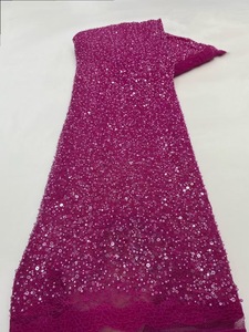 Ni. Ai thiết kế mới mô dây ngọc trai ren đính cườm Ren Vải Thêu Net ren <span class=keywords><strong>sequin</strong></span> vải với hạt - Product Image 2