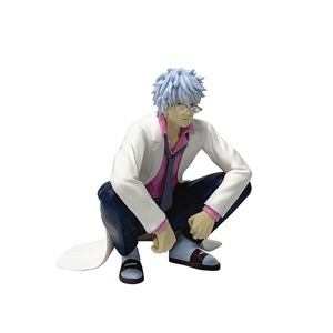 Nuova Statuetta Manga Cartoon da 12CM, Figurina <span class=keywords><strong>Gintama</strong></span> Squatting Sakata Gintoki in PVC, Giocattolo <span class=keywords><strong>Anime</strong></span> da Collezione - Product Image 2