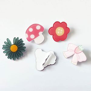 Badge bouton en plastique acrylique personnalisable sans frais de moule, vente en gros - Product Image 4