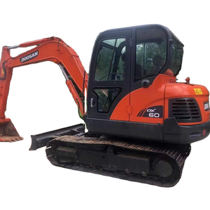 Certificat CE pelle hydraulique sur chenilles Doosan DH55 DH60 DH70 dx60w 6 tonnes 0.1m3 de bonne qualité - Product Image 1