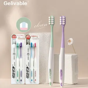 OEM custom Sanxiao colorful extra soft bristle toothbrush for lovers