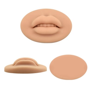 กล่องซิลิโคนฝึกหัดแต่งหน้าถาวร รุ่น Boxed Salon Lip Model PMU Class Display  ผิวหนังเทียม 3 มิติ นุ่ม สีเข้ม รูปปากเปิด 5 มิติ - Product Image 5