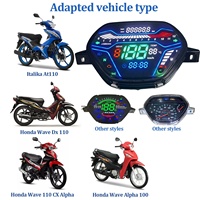 Harga Grosir Pabrik Speedometer Digital Dashboard Motor Odometer untuk Honda Wave Ex5 Alpha 100