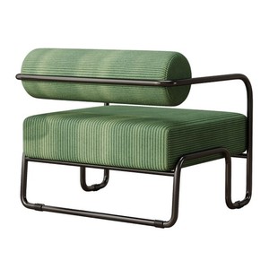 Échantillon gratuit de salon de luxe moderne <span class=keywords><strong>Fauteuil</strong></span> de détente en velours côtelé avec pieds en <span class=keywords><strong>métal</strong></span> <span class=keywords><strong>noir</strong></span> - Product Image 2