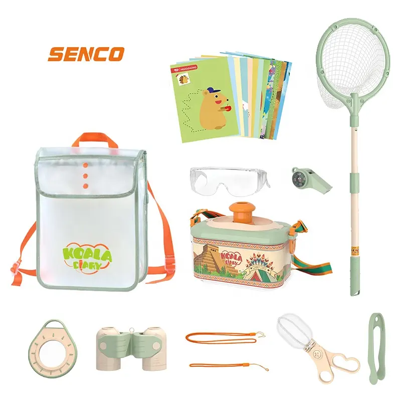 Esplora il Set di strumenti Premium Kids Camping Toys Kids Outdoor Explorer Kit Nature Adventure Tool Toy con Kit di cattura insetti