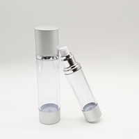Flacon pompe sans air personnalisé 15ml 30ml 50ml 100ml Emballage cosmétique en plastique pour crème, lotion, sérum pour soins de la peau