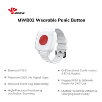 Traceur Bluetooth IoT avec relais à distance, Balise BLE 6.0, Bouton SOS sans fil, Traceur Bluetooth iBeacon, Balise BLE