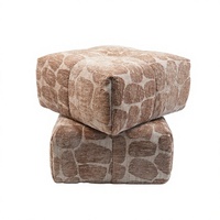 Poufs ottomanes pivotants en chenille douce réglables, fabriqués en Chine - Style moderne pour salons, hôtels, appartements et écoles