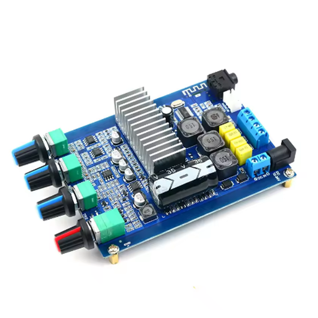 TPA3116 Bluetooth 4.2 Digital Amplifier Board 2.0 Channel Amplifiers with Function Switch Source Change DC12-24V 50W*2