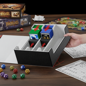   Boîte de rangement personnalisée en cuir PU pour 1800+ cartes de jeu familial avec fenêtre, pour Commander Yugioh TCG - Étanche et écologique - Product Image 5