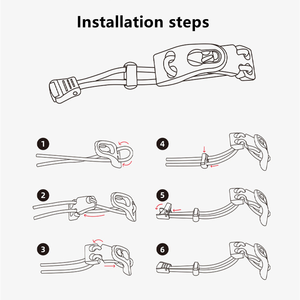 Cuerda Elástica para Mochila con Hebilla <span class=keywords><strong>Duraflex</strong></span>, Cuerda de Amarre para Mochila de Montañismo, Accesorios de Camping, Senderismo, Viajes, Hebilla Fija Molle - Product Image 5