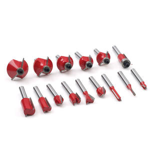 Lot de 12 fraises en alliage pour machines transfrontalières, outils de découpe et de sculpture du bois en gros avec boîte - Product Image 2