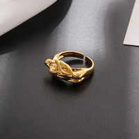 Vente chaude en Europe et en Amérique, bague de couple en alliage de conception abstraite unisexe, hip-hop, câlin, baiser, bijoux populaires pour unisexe