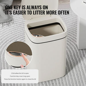 <span class=keywords><strong>Poubelle</strong></span> électrique à induction intelligente 12L pour petits espaces Seau à ordures intelligent à capteur automatique et compact <span class=keywords><strong>Poubelle</strong></span> intelligente - Product Image 4