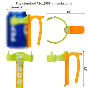 Tapa plegable para latas de refresco, tapa con pajita para latas de Coca-Cola y <span class=keywords><strong>Sprite</strong></span>, tapa a prueba de fugas para vasos - Product Image 5