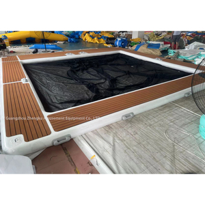 <span class=keywords><strong>Quai</strong></span> flottant en EVA personnalisé pour le lac piscine gonflable à plate-forme <span class=keywords><strong>de</strong></span> pêche flottante avec filet à vendre - Product Image 2