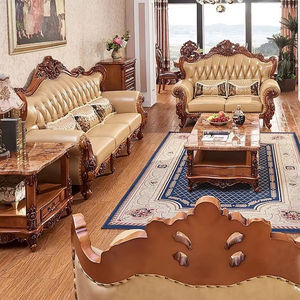 وحدات تشيسترفيلد أوروبية عتيقة من الجلد العتيق الفاخر لأثاث غرفة المعيشة الفاخرة للفنادق والفيلات - Product Image 3