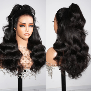 13x4 13x6 perruques de cheveux humains sans colle vague de corps 7x5 HD porter et aller perruque pré plumé <span class=keywords><strong>Bye</strong></span> <span class=keywords><strong>Bye</strong></span> noeuds perruques de cheveux vierges pour les femmes - Product Image 2