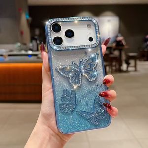 <span class=keywords><strong>Coque</strong></span> de <span class=keywords><strong>téléphone</strong></span> antichoc en TPU <span class=keywords><strong>avec</strong></span> strass effet papillon explosif et papier pailleté, compatible iPhone 17 ProMax/16/15/14/13 - Product Image 6
