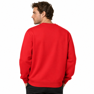 Cotton Fleece Custom OEM Design <b>Men's</b> Sweatshirt Oversized Minimalist Plain Anti-Shrinkage Breathable <b>Pullover</b> <b>Men</b> Sweatshirt - Product Image 2