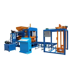 QT4-15 Fully Automatic Hydraulic Concrete Cement Hollow Holland Paver Interlock Brick Block Making Machine For Sale In India