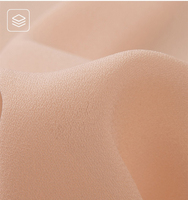 Tissu en polyester mousseline froissée effet crêpe, vente en gros d'usine