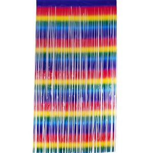 <span class=keywords><strong>Rideau</strong></span> en feuille métallique à frange de clinquant de toile de fond de décoration de fête macaron en gros bon marché - Product Image 5