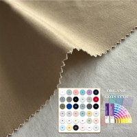 100% Bio-Baumwoll-Twill-Stoff Antistatisch Reißfest 230gsm Mittelschwer Schrumpf-/Knitterresistent Weicher Griff Glatt