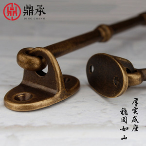 ตะขอทองเหลืองติดประตูหน้าต่าง ดีไซน์ทองแดงแท้ พร้อมเคลือบเงาและขัดเงา - Product Image 3